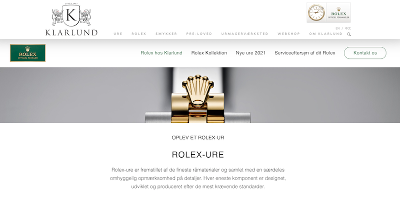 Køb et Rolex ur i Danmark