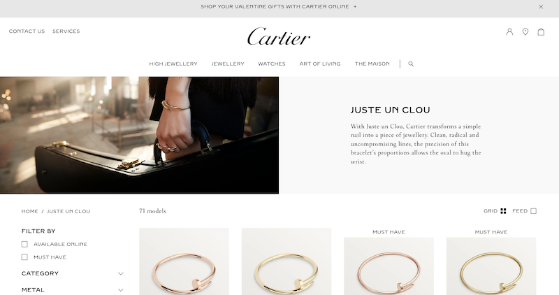 Cartier smykker Juste un Clou 