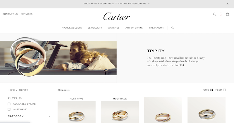 Trinity De Cartier smykker