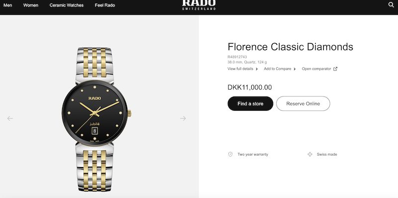 Køb Rado Florence Classic Diamonds